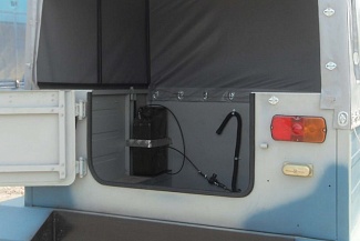 В грузовом отсеке установлена канистра для автономного отопителя пассажирского салона второго звена